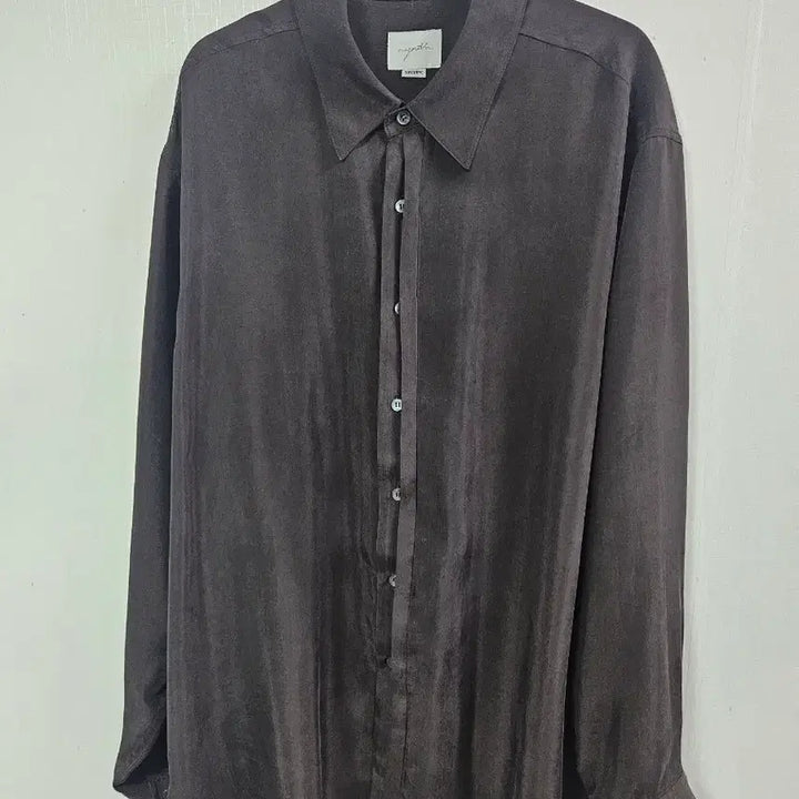 [BUNJANG] YOUTH Blind Cupro Shirt Brown / 유스 블라인드 큐프로 셔츠 브라운