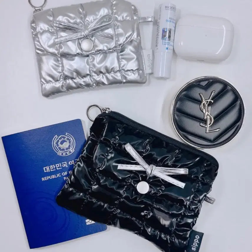 [BUNJANG] Sippo Cloud Balletcore Two-Way Pouch Card Holder / SIPPO) 구름 발레코어 투웨이파우치 카드지갑