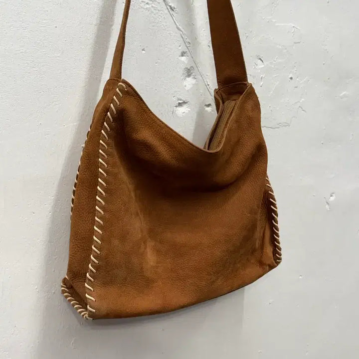 [BUNJANG] Italy Stitch Leather Hobo Bag / Italy Stitch Leather Hobo Bag