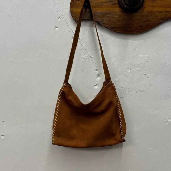 [BUNJANG] Italy Stitch Leather Hobo Bag / Italy Stitch Leather Hobo Bag