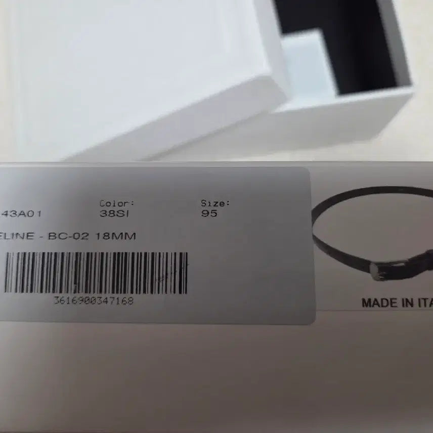 [BUNJANG] Celine BC-02 18mm Belt Black Size 95 / 셀린느 BC-02 18mm 벨트 블랙 95  (새상품)