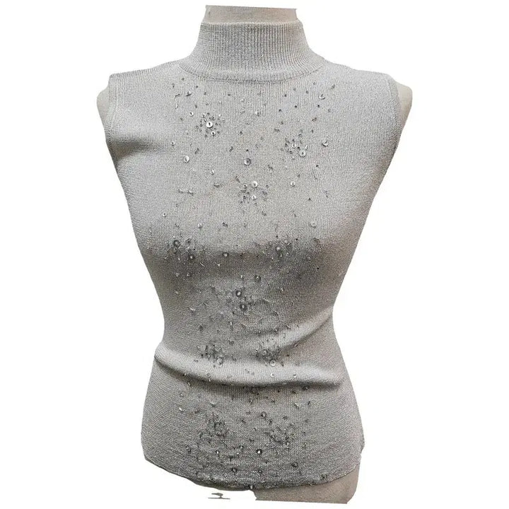 [BUNJANG] European Import Sleeveless Top Light Gray Rayon / 유럽수입 민소매 티 여 55 J5013