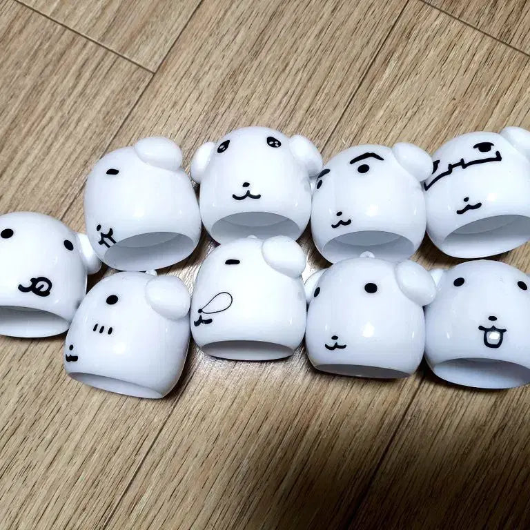 [BUNJANG] Ganady Banana Milk Head Keyring 9-Piece Bundle Set / (일괄) 가나디 우유 바나나우유 머리 키링 9종 세트