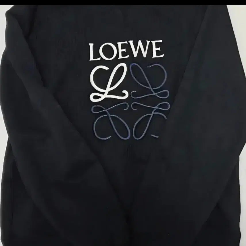 [BUNJANG] Loewe Logo Black Sweatshirt 2XL / 로에베 LOEWE 로고 블랙 맨투맨