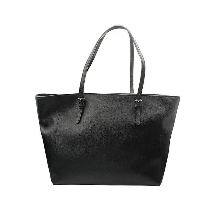 [BUNJANG] Coach Black Leather Shoulder Bag / 코치 블랙 레더 숄더백