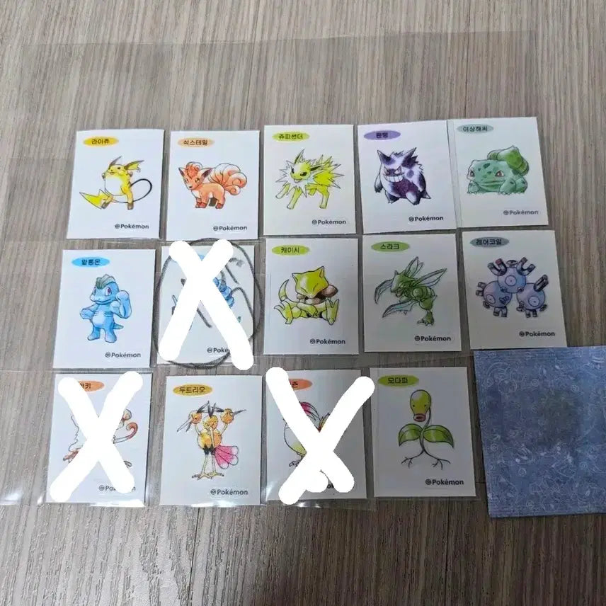 [BUNJANG] Pokemon 30th Anniversary First Edition Stickers Bundle / 포켓몬 30주년 초판 띠부실