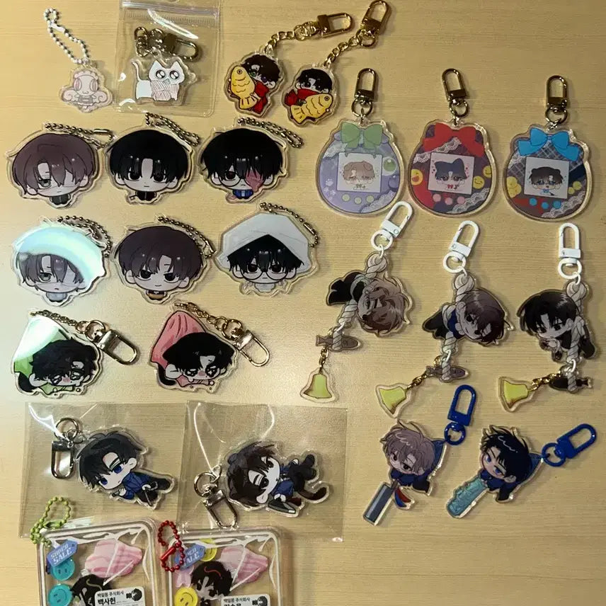 [BUNJANG] Gaedam Check-in Acrylic Keychain Bundle Set / 괴담출근 아크릴 키링 일괄 양도