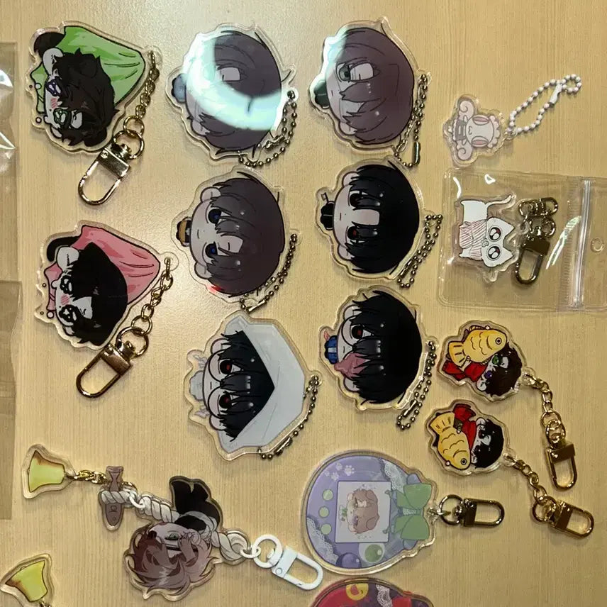 [BUNJANG] Gaedam Check-in Acrylic Keychain Bundle Set / 괴담출근 아크릴 키링 일괄 양도