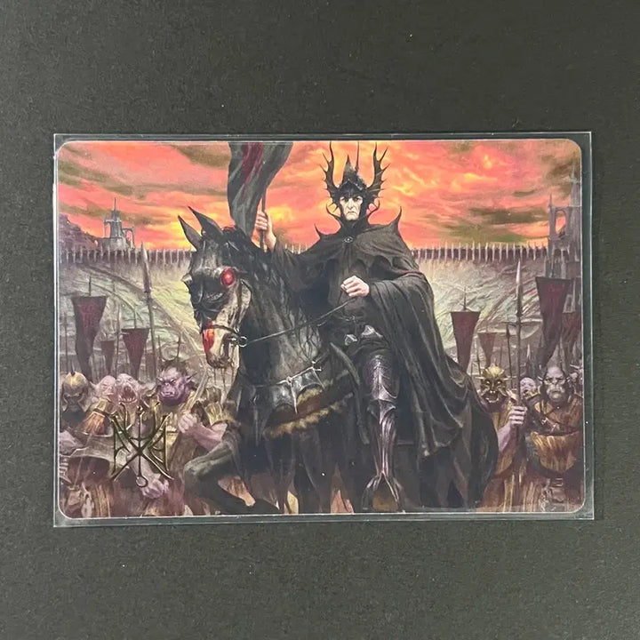 [BUNJANG] Magic: The Gathering - The Lord of the Rings: Tales of Middle-earth - Signed Sauron Art Card (North American Edition) / [북미판] 매직더개더링 반지의 제왕 사우론 사인 아트 카드