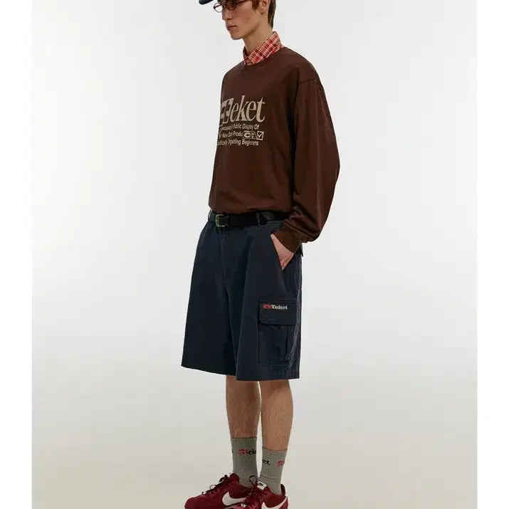 [BUNJANG] Tek Gear Cargo Shorts Navy / 테켓 기어 카고 반바지 네이비