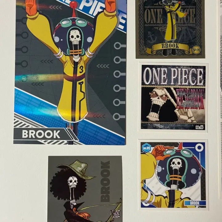 [BUNJANG] One Piece Brook Sticker &amp; Paper Goods Set / 원피스 브룩 스티커 및 지류 굿즈 공식 세트 판매