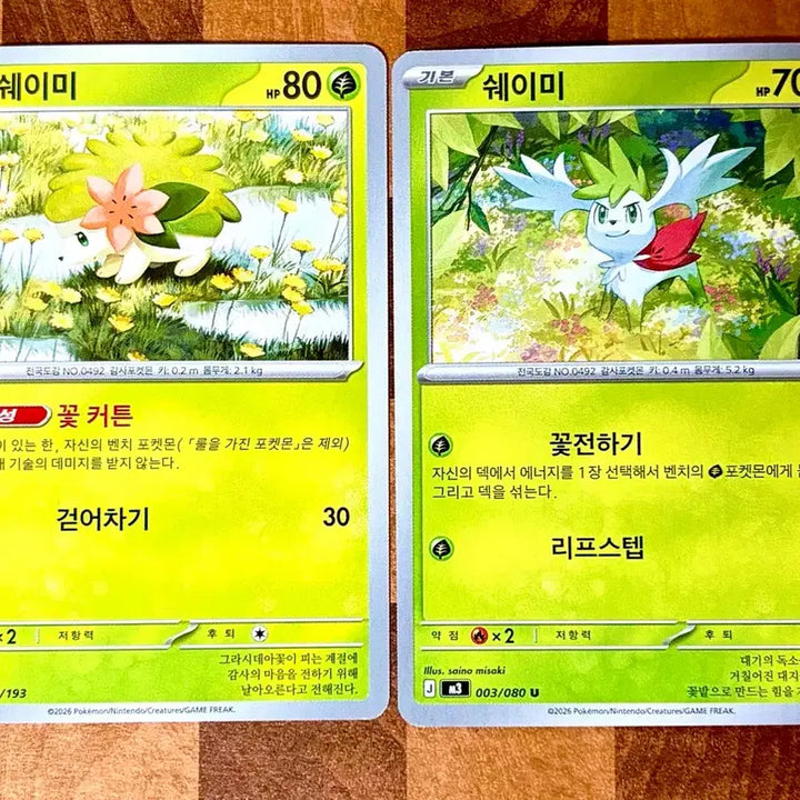 [BUNJANG] Pokemon Card Shaymin Set / 포켓몬 카드 쉐이미 세트