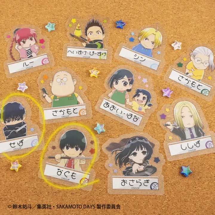 [BUNJANG] Sakamoto Days Die-Cut Clear Sticker Set (Nagumo, Seba Natsuki) / [사카모토데이즈] 사카데이 다이컷 클리어 스티커 나구모 세바 나츠키