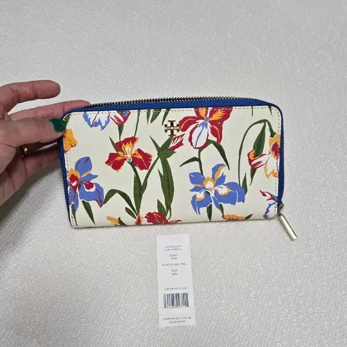 [BUNJANG] Tory Burch Floral Long Wallet / 정품 토리버치 프로랄 장지갑 정가35만