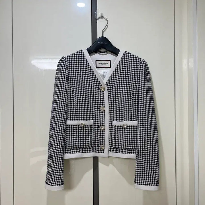 [BUNJANG] MOJOSPICE Houndstooth Tweed Jacket / 모조에스핀 하운드 투스 트위드 자켓 66