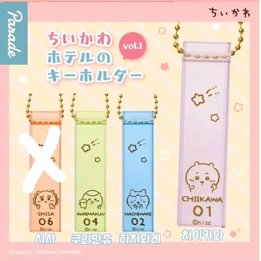 [BUNJANG] Chiikawa Monchichi Lip Balm Caps &amp; Keychains Set (6 Types) / (새상품) 치이카와 먼작귀 립밤캡3종+키링3종 (총6종)