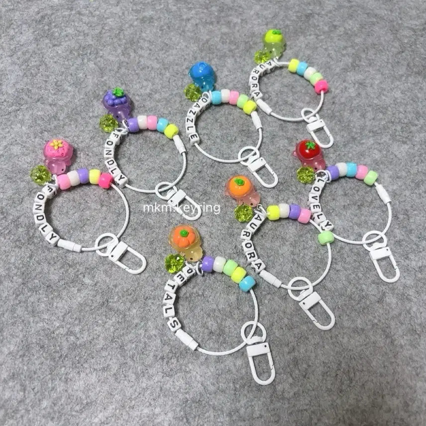 [BUNJANG] DIY Four-Leaf Clover Turtle Keychain Making Kit / DIY 행운의 네잎클로버 거북이 키링 만들기 세트 열쇠고리 가방 키링