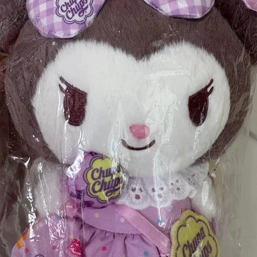 [BUNJANG] Kuromi Chupa Chups Collaboration Plush Doll / 쿠로미 츄파츕스 봉제인형 새상품