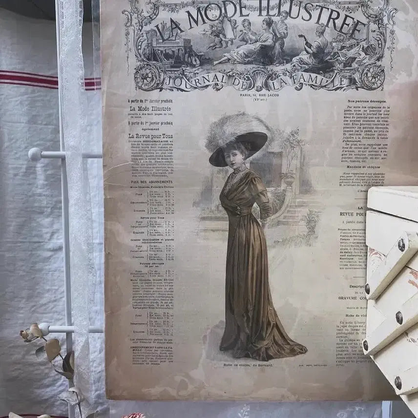 [BUNJANG] La Mode Illustree French Fashion Newspaper (1909) / 프랑스 La Mode Illustree 패션 뉴스페이퍼