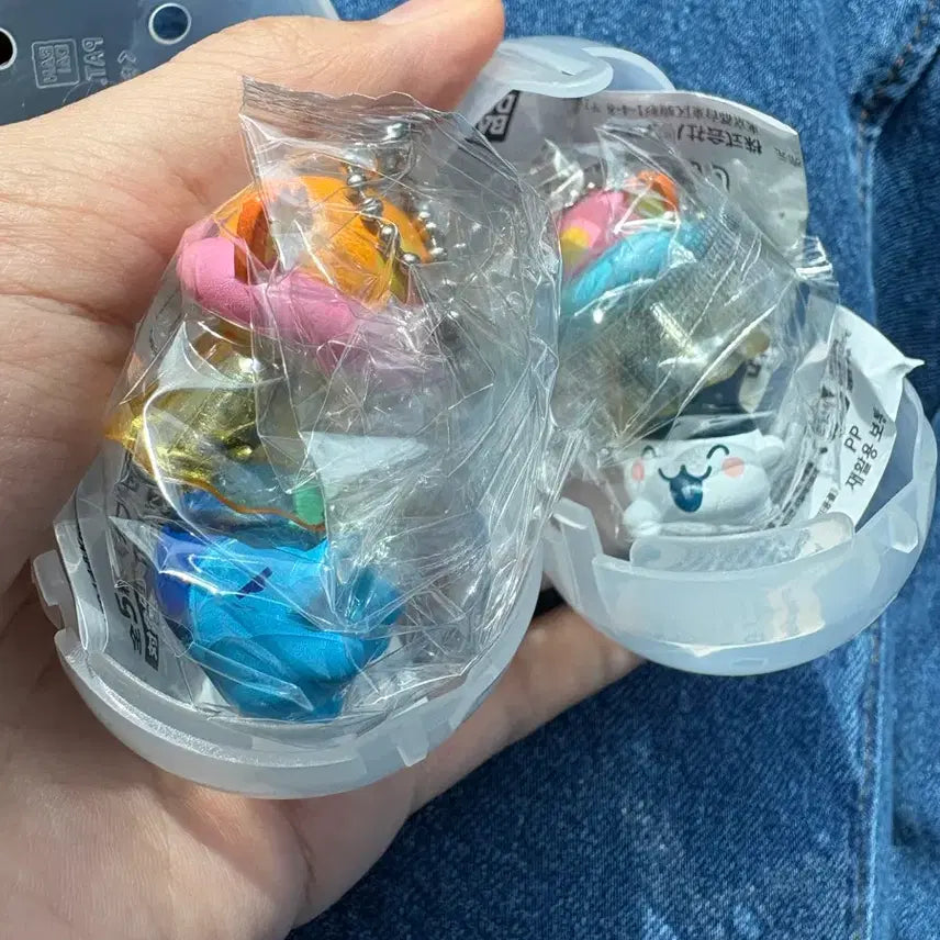 [BUNJANG] Tamagotchi UFO Swing Gacha Mimichi + Ginchirochi Keychain Bundle Set / 일괄)다마고치 UFO스윙 가챠 미미치+긴치로치 키링 메지루시