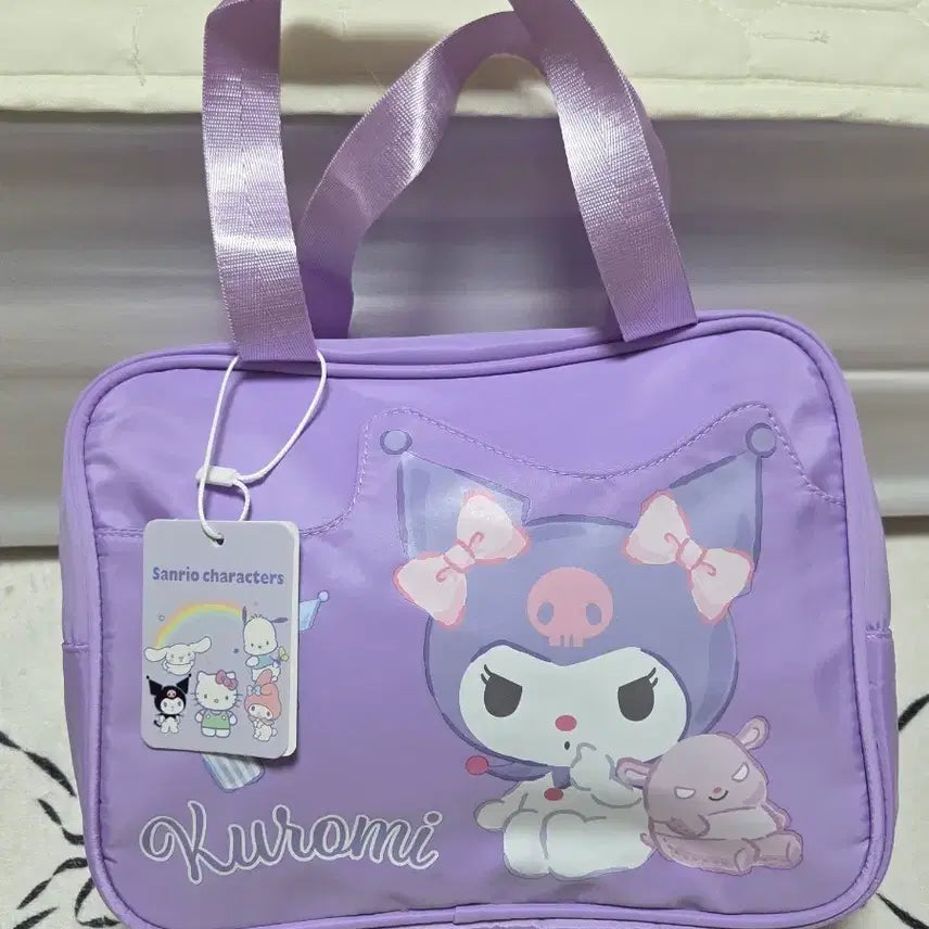 [BUNJANG] Sanrio Kuromi Tote Bag Purple / 산리오 쿠로미 가방 토트백 퍼플 새상품