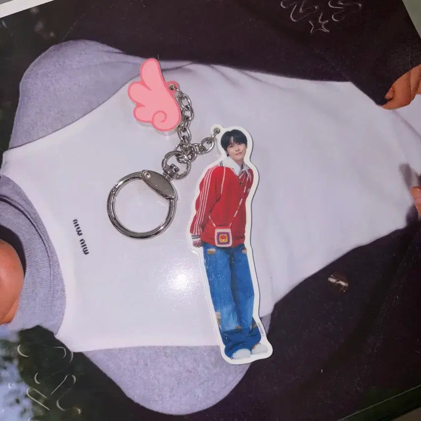 [BUNJANG] NCT WISH Riku Login MD Wing Keyring / 엔시티위시 리쿠 로그인 엠디 날개키링