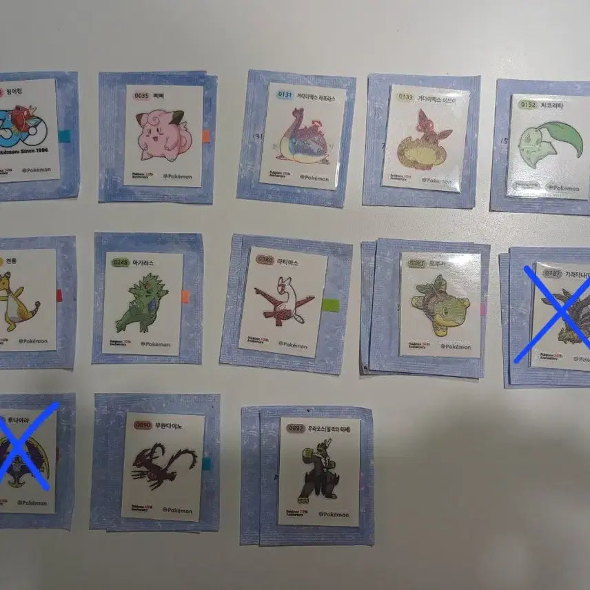 [BUNJANG] Pokemon 30th Anniversary Sticker Collection / 포켓몬 30주년 띠부씰