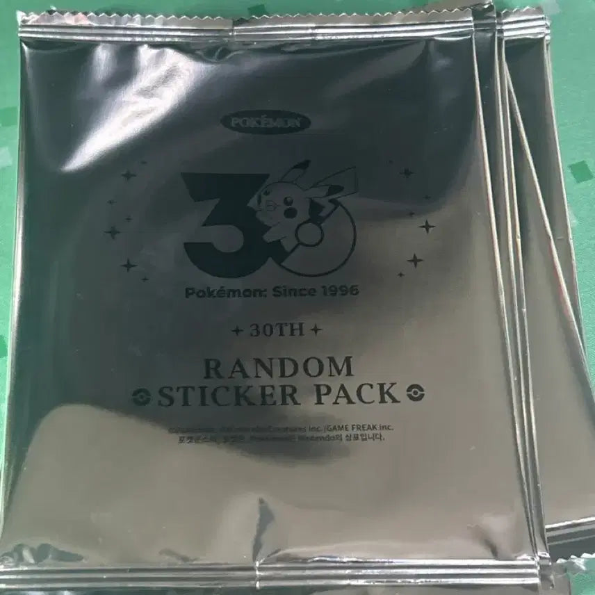 [BUNJANG] Pokemon 30th Anniversary Logo Sticker Pack (Sealed) / 포켓몬 30주년 로고 스티커 미개봉