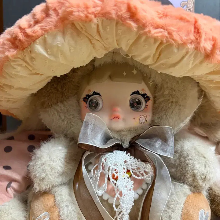 [BUNJANG] Bearbrick Nomé Mushroom Hat Beige 400% / 베이비쓰리 정품 노미 버섯모자 베이지 400%