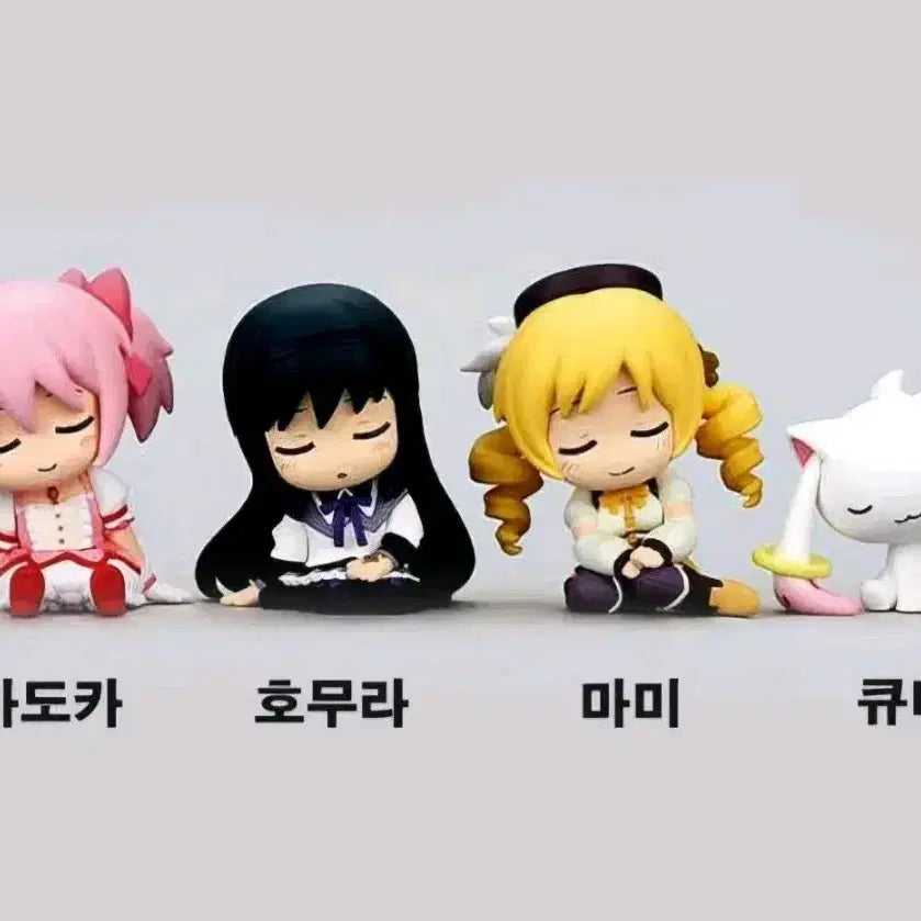 [BUNJANG] Puella Magi Madoka Magica Shoulder-Sit Figure Set (4 Types) / (새상품) 마법소녀 마도카마기카 어깨쿵 피규어 4종세트