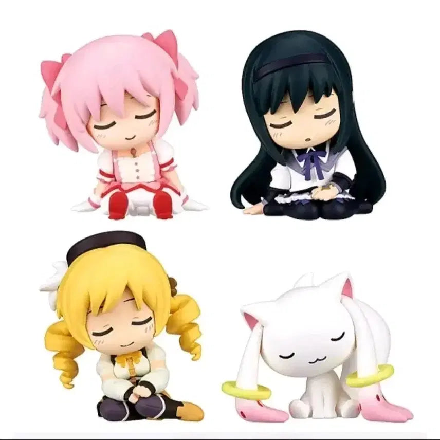 [BUNJANG] Puella Magi Madoka Magica Shoulder-Sit Figure Set (4 Types) / (새상품) 마법소녀 마도카마기카 어깨쿵 피규어 4종세트