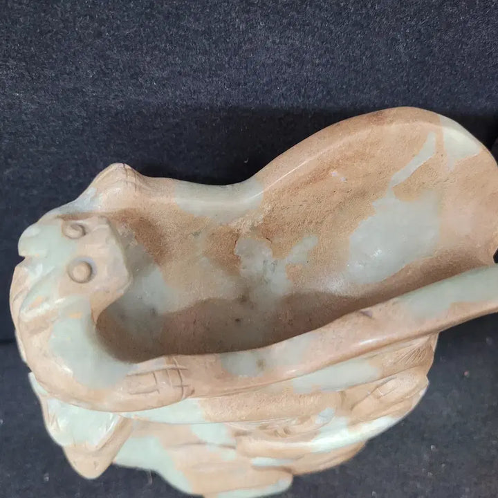 [BUNJANG] Excavated Huazhenyu Phoenix Sake Cup (Large) / (수원만물)큰 사이즌 출토 화전옥 봉황 술잔