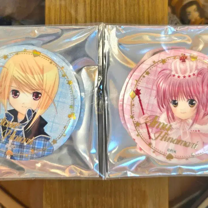 [BUNJANG] Shugo Chara! Amu &amp; Riku Brooch Set (Bundle) / 캐릭캐릭체인지 아무+루이 뱃지(일괄)