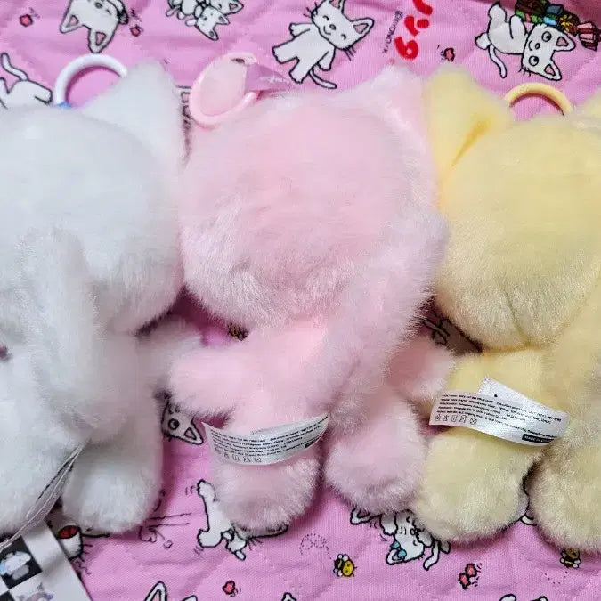 [BUNJANG] Babyslee 3-Piece Pink Cat Set / 타임세일 베이비쓰리 이니스 핑크고양이 2마리 세트 일괄
