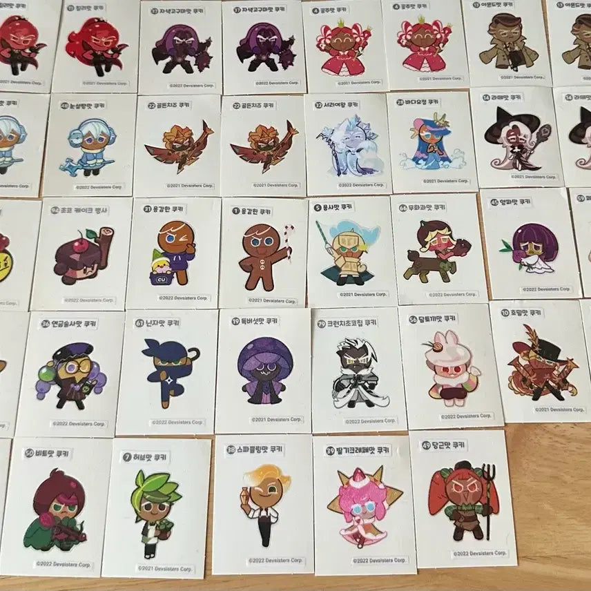 [BUNJANG] Cookie Run Kingdom Sticker Collection Bundle Set / 쿠키런 킹덤 띠부씰 일괄 판매