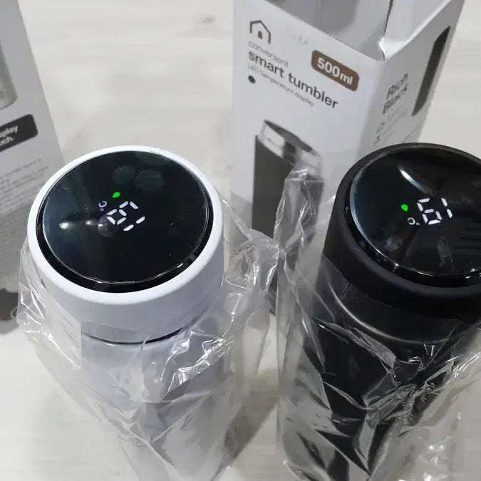 [BUNJANG] Esteban Hoff Smart Tumbler Bundle Set (White &amp; Black) - 2 pcs / 미개봉 에스테반호프 스마트 텀블러 2개 일괄