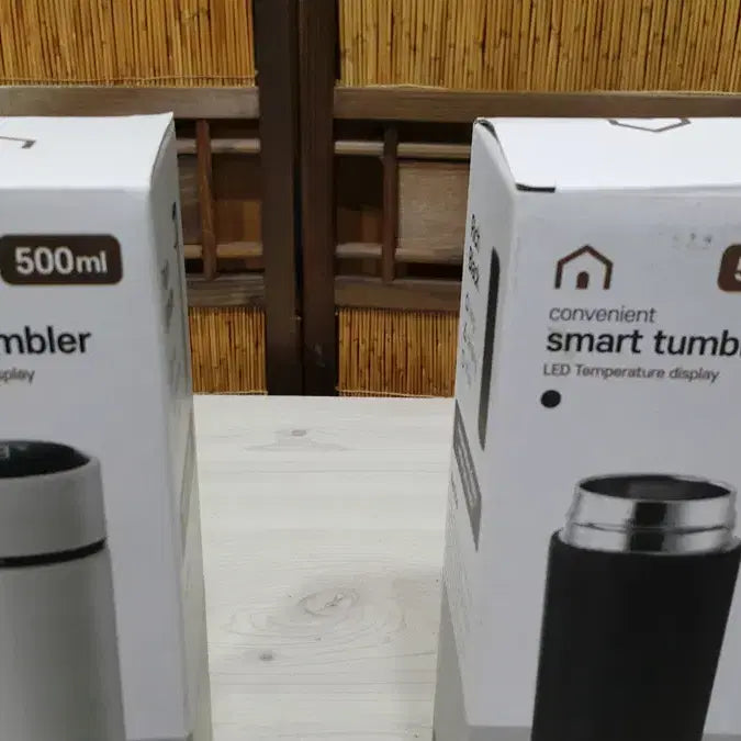 [BUNJANG] Esteban Hoff Smart Tumbler Bundle Set (White &amp; Black) - 2 pcs / 미개봉 에스테반호프 스마트 텀블러 2개 일괄