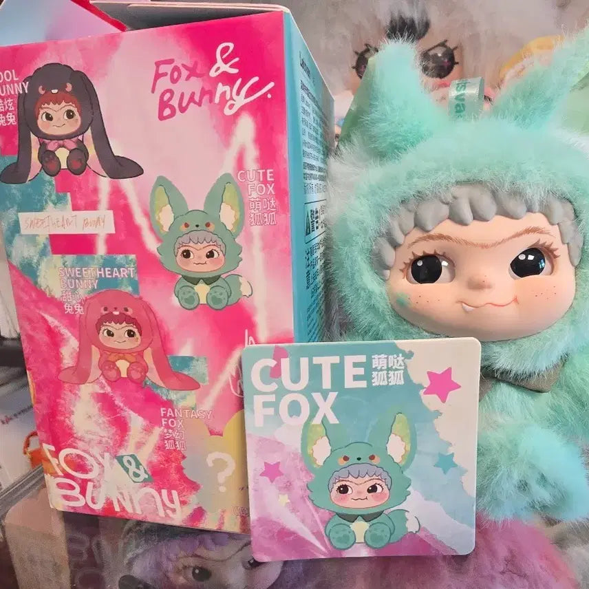 [BUNJANG] WAKUKU Fox &amp; Bunny Mint / 와쿠쿠 폭스앤버니 민트