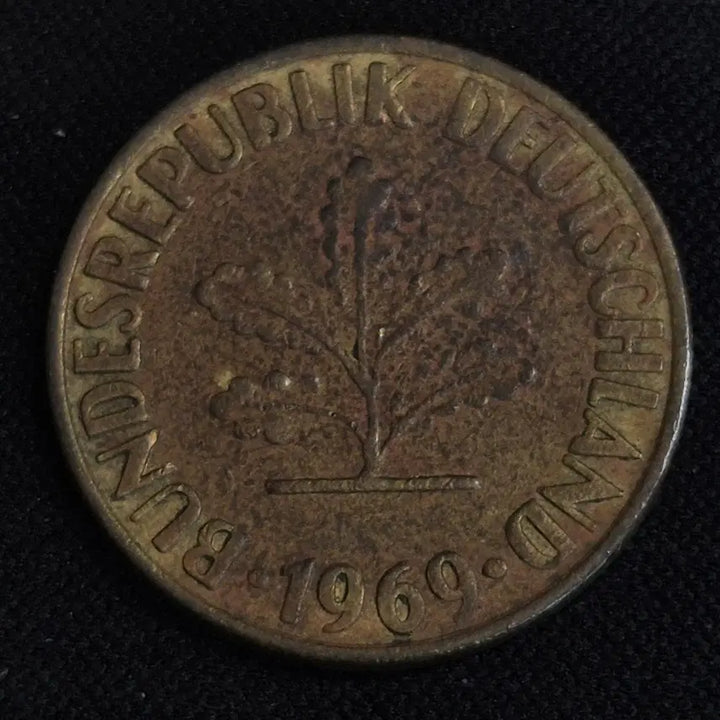 [BUNJANG] 1969 Germany 10 Pfennig Coin / 1969년 독일 10페니히 동전 [EP. 2892]