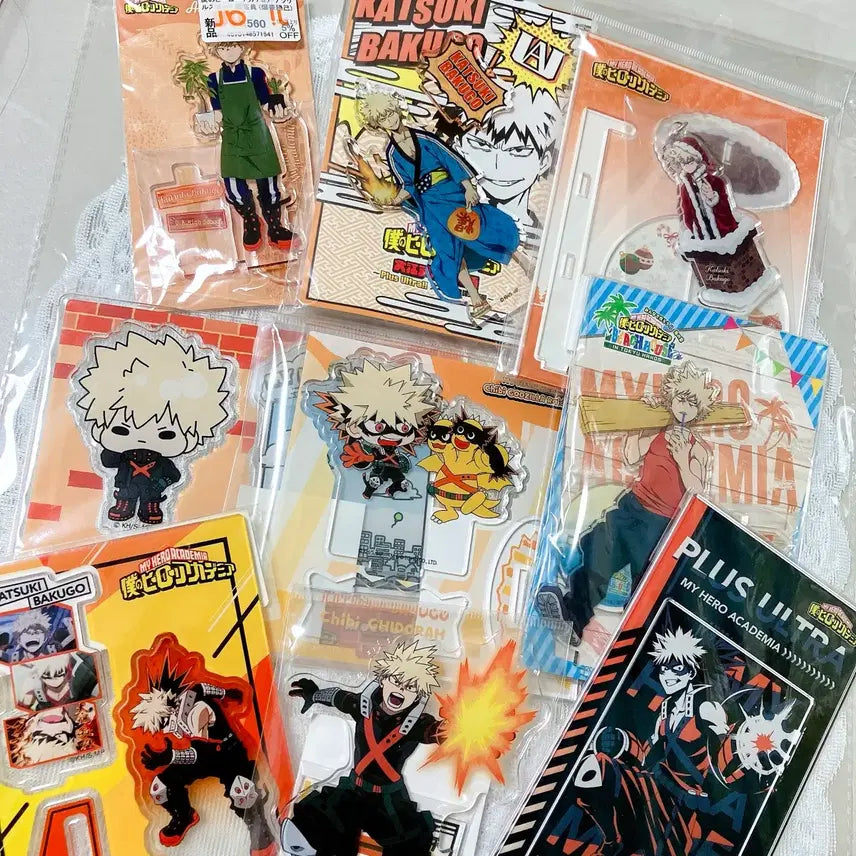 [BUNJANG] My Hero Academia Katsuki Bakugo Acrylic Stand Bundle Set / 히로아카 바쿠고 카츠키 아크릴 스탠드 일괄
