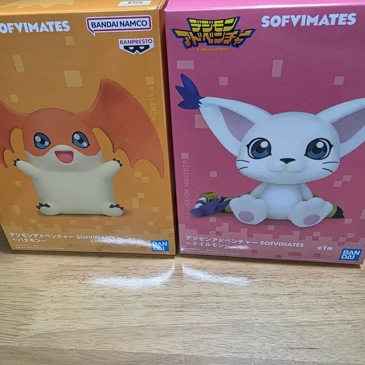 [BUNJANG] Bandai Banpresto Sofubi Mate Digimon Gatomon &amp; Patamon Bundle (Sealed) / 반다이 반프레스토 소프비메이트 디지몬 가트몬, 파닥몬 일괄(미개봉)
