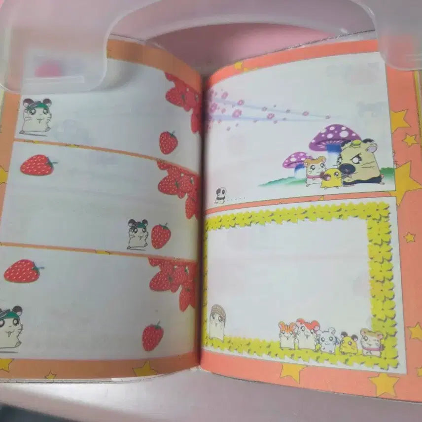 [BUNJANG] Hamtaro Mini Notebook &amp; Keyring Set / 고전 방가방가 햄토리 미니 노트&amp; 키링 세트