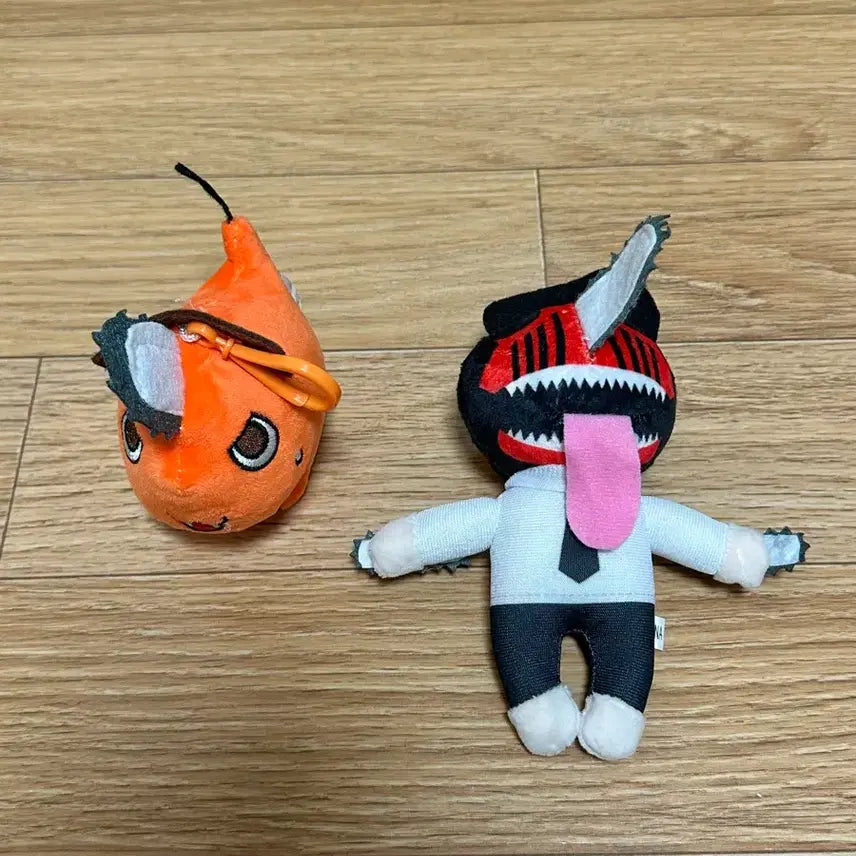 [BUNJANG] Chainsaw Man Pochita/Power Plush Keychain Set / 체인소맨 포치타/파워 인형 키링
