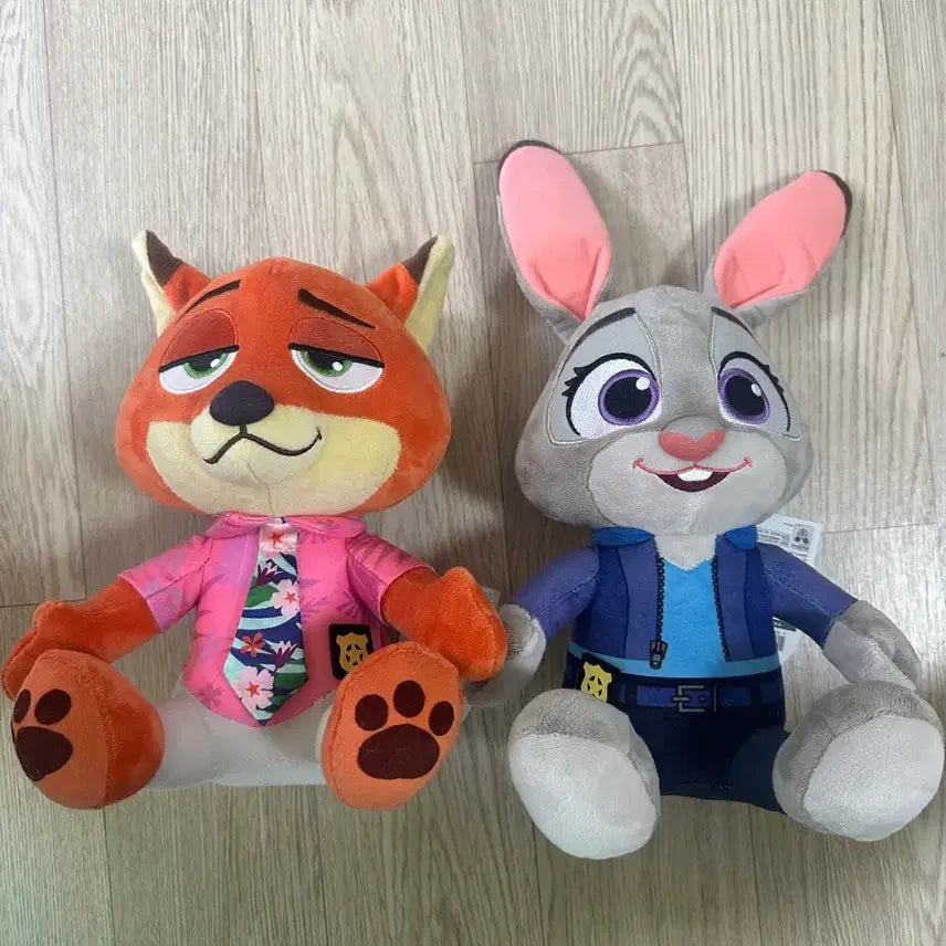 [BUNJANG] Zootopia Judy Hopps &amp; Nick Wilde Plush Set / [새상품] 주토피아 주디 닉 인형 세트