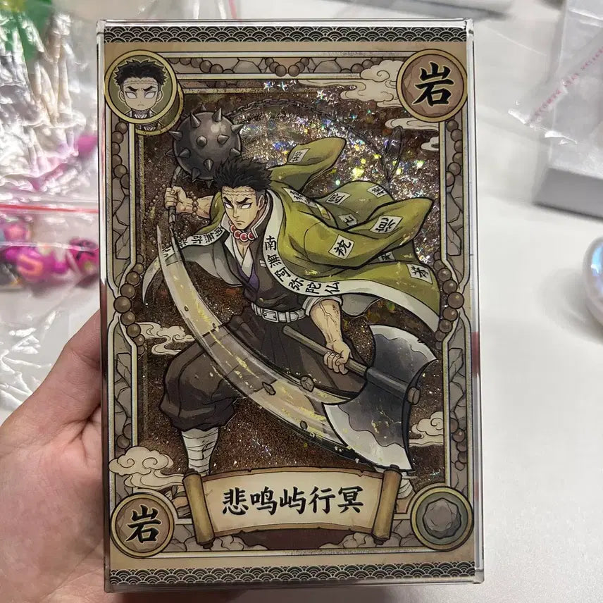 [BUNJANG] Demon Slayer Goods Acrylic Display with Included Badges / 귀멸의칼날 굿즈 아크릴수정제품 진열품 뱃지포함