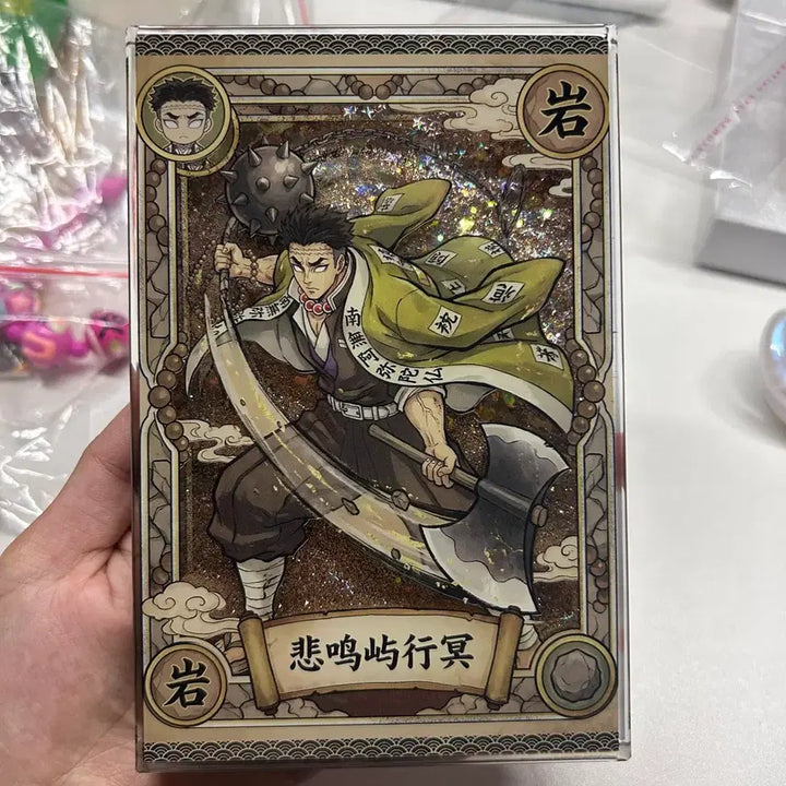 [BUNJANG] Demon Slayer Goods Acrylic Display with Included Badges / 귀멸의칼날 굿즈 아크릴수정제품 진열품 뱃지포함
