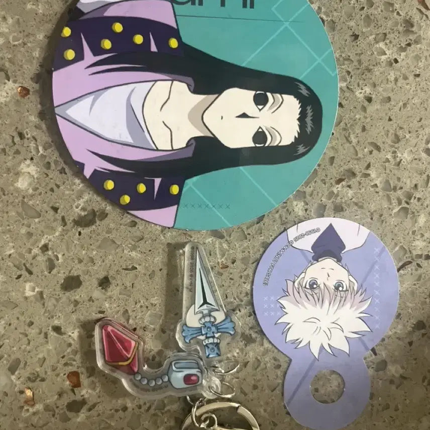 [BUNJANG] Hunter x Hunter Collaboration Cafe Coaster &amp; Keychain Bundle / 헌터헌터 콜라보카페 콜카 코스터 키링 일괄판매
