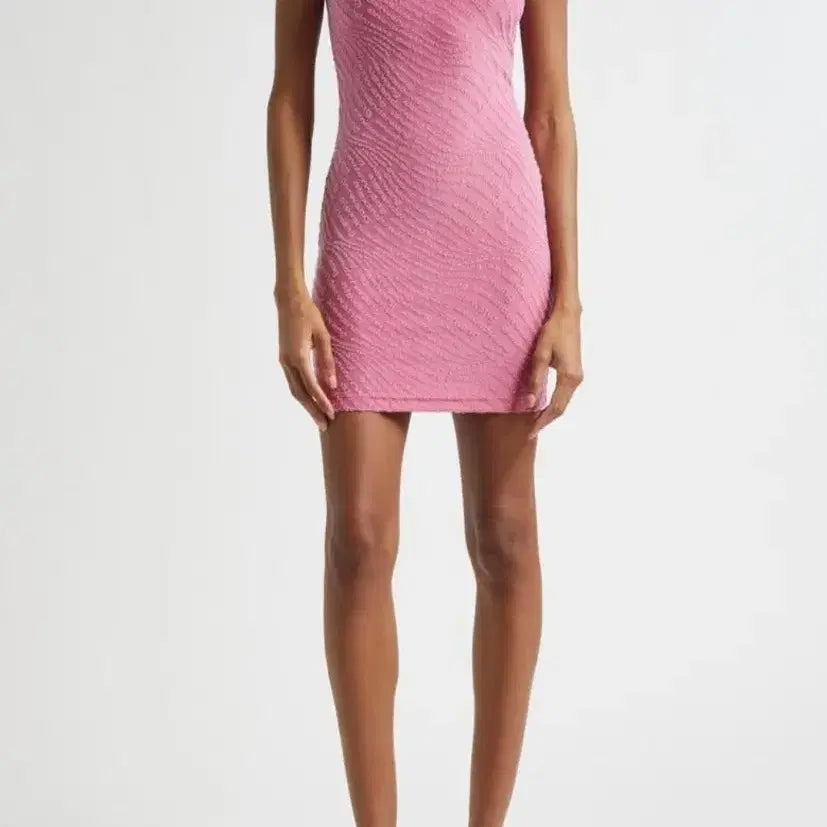 [BUNJANG] Alexander Wang Logo Embossing Mini Dress XS / (로켓배송)알렉산더왕 로고 엠보싱 미니 원피스 XS