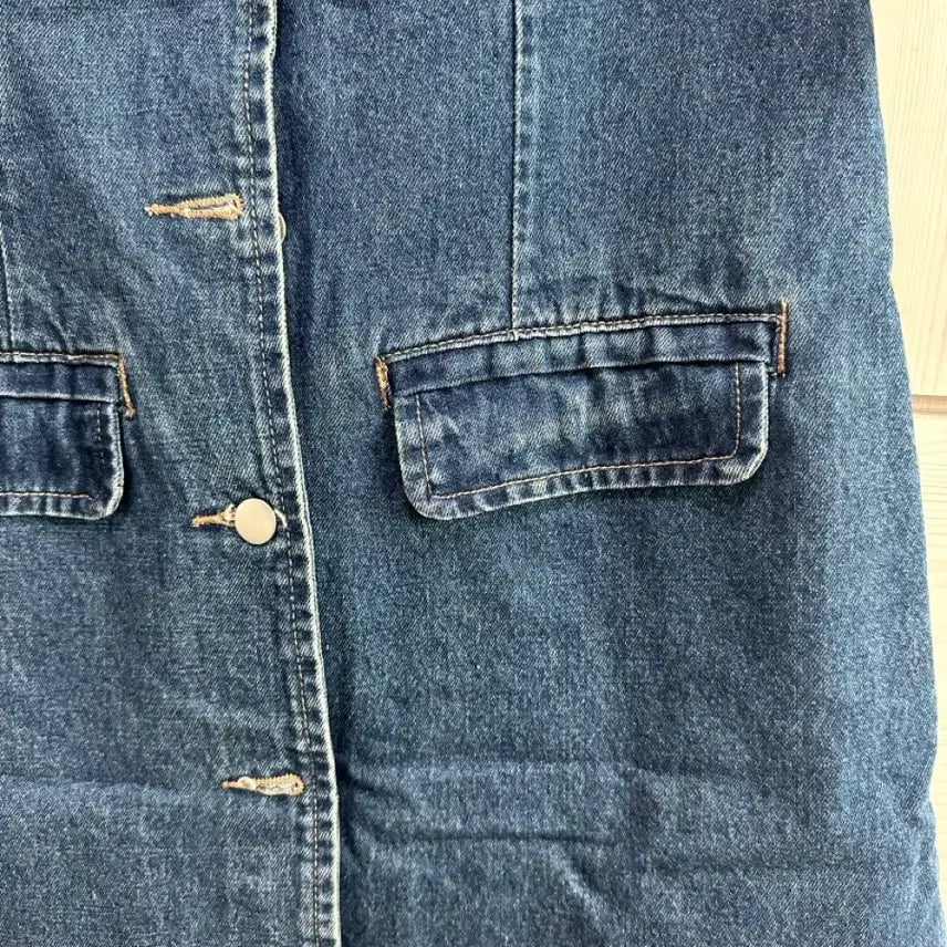[BUNJANG] Denim Short Sleeve Dress / 청/데님 반팔 원피스 (교신 가능)