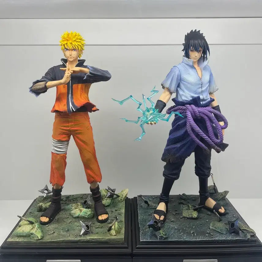 [BUNJANG] Uzumaki Naruto &amp; Uchiha Sasuke UFO Full Set Resin Figure (Deluxe Version) / [주말특가!] 우즈마키 나루토, 우치하 사스케 UFO 풀세트 레진 피규어